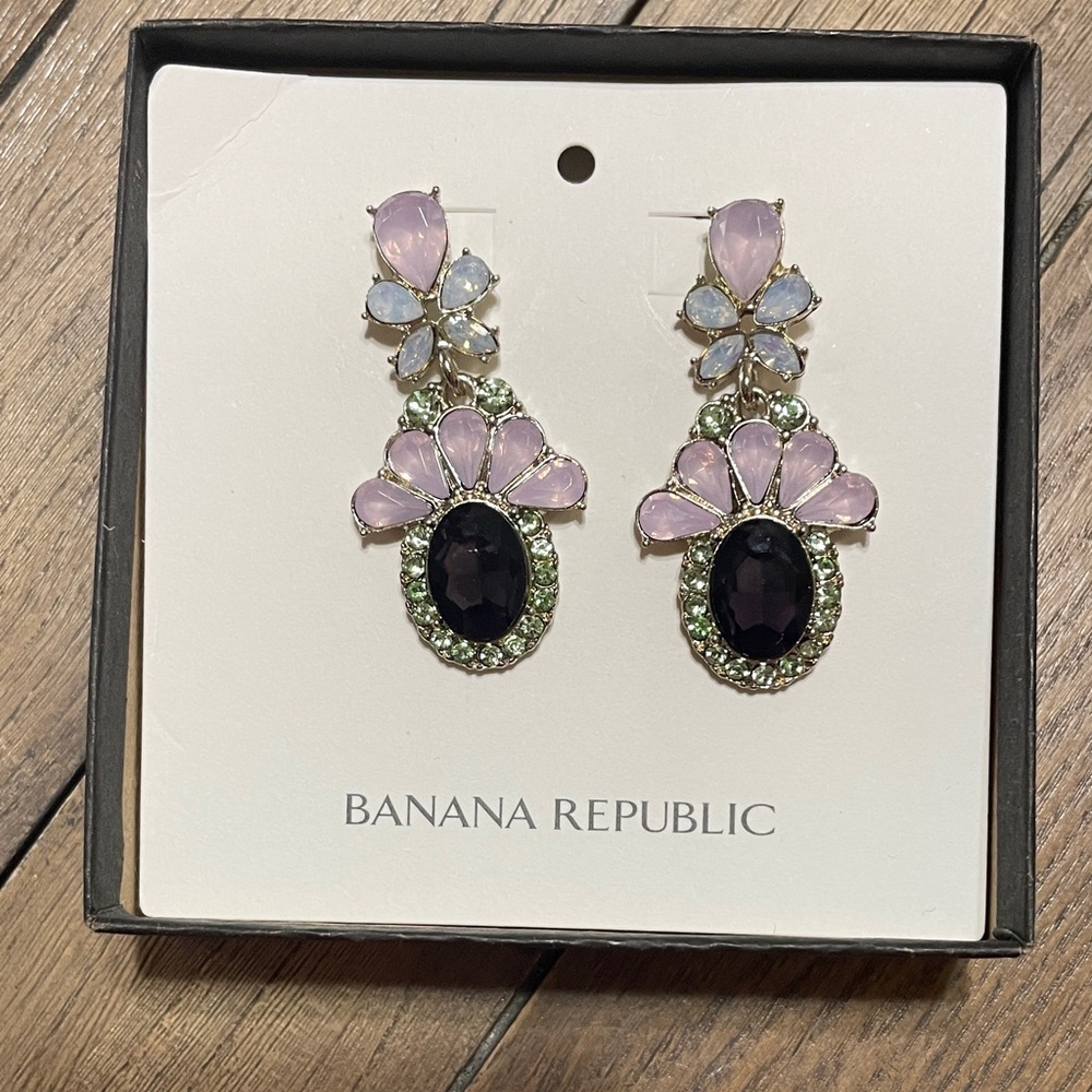 Banana Republic Pink and dark purple gemstone.